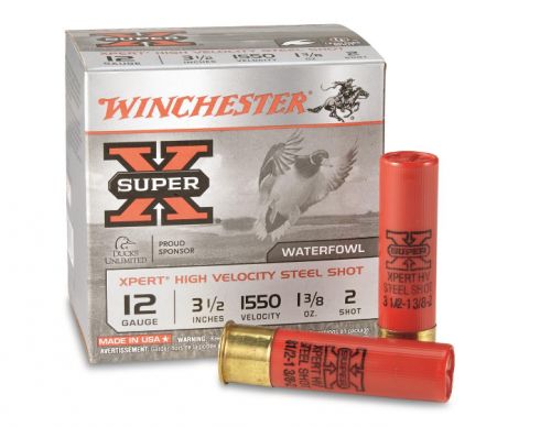 Winchester Super X Xpert High Velocity Steel 12 Gauge Ammo 3.5 2 Shot 25 Round Box