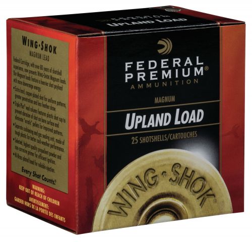 Federal Premium Upland Wing-Shok High Velocity 20 GA 2.75 1 oz 4 Round 25 Bx/ 10 Cs