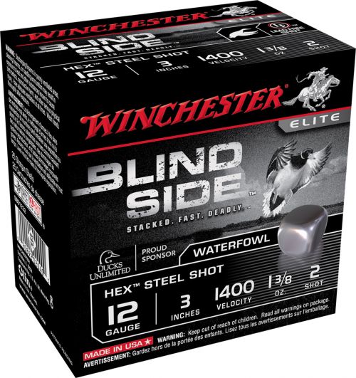 Winchester Ammo Blindside 12 Gauge 3 1 3/8 oz 2 Shot 25 Bx/ 10 Cs