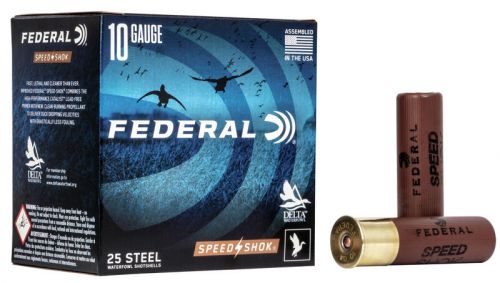 Federal Waterfowl Speed-Shok Steel 10 Gauge Ammo #2 25 Round Box