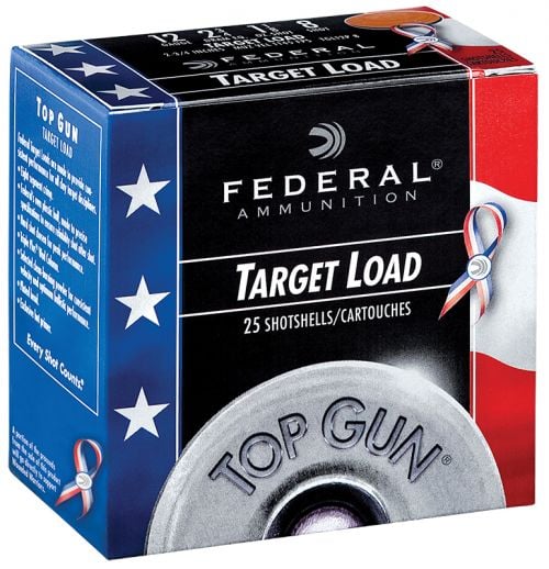 Federal Top Gun Special Edition Red, White & Blue 12 Gauge 2.75 1 1/8 oz 8 Shot 25 Bx/ 10 Cs