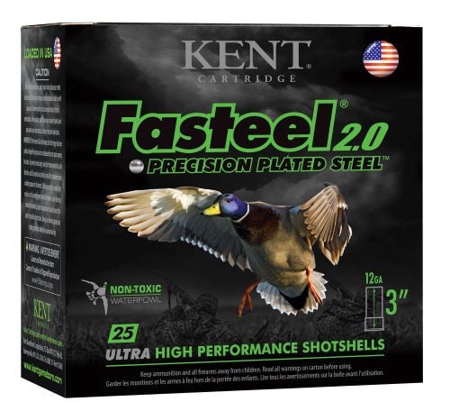 Kent Cartridge Fasteel Waterfowl 12 GA 3 1-3/8 oz 4 Round 25 Bx/ 10 Cs