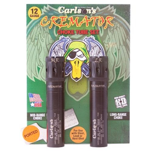 Carlsons Cremator Optima HP 12 Gauge Mid-Range/Long-Range 17-4 Stainless Steel Black Ported