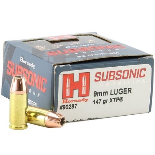 Hornady Subsonic XTP 9mm Ammo 25 Round Box