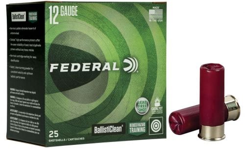 Federal BallistiClean Buckshot 12 Gauge Ammo 25 Round Box