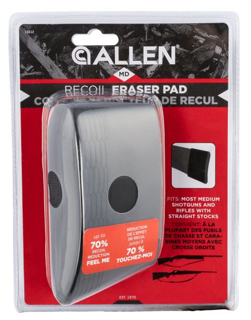 Allen Recoil Eraser Recoil Pad Medium Black Polymer