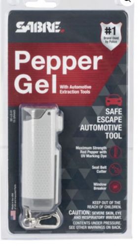 Sabre Safe Escape 3-in-1 Automotive Tool Polymer Gray