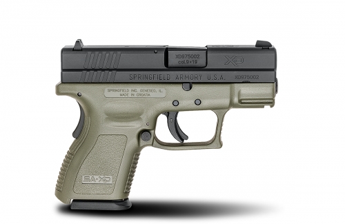 Springfield Armory XD 9mm 3 OD Green, 10 round