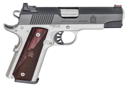 Springfield Armory 1911 Ronin Operator 9mm 4.25 9+1 Black Carbon Steel Slide Satin Aluminum Cerakote Frame Crosse