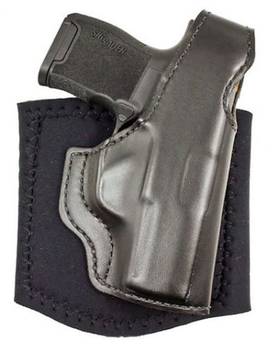 Desantis Gunhide Die Hard Ankle Rig Black Saddle Leather S&W J Frame 36,37,60 Right Hand