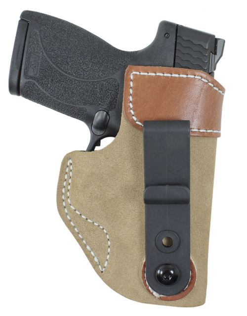 Desantis Gunhide Sof-Tuck Natural Suede/Leather IWB fits For Glock 42 Right Hand