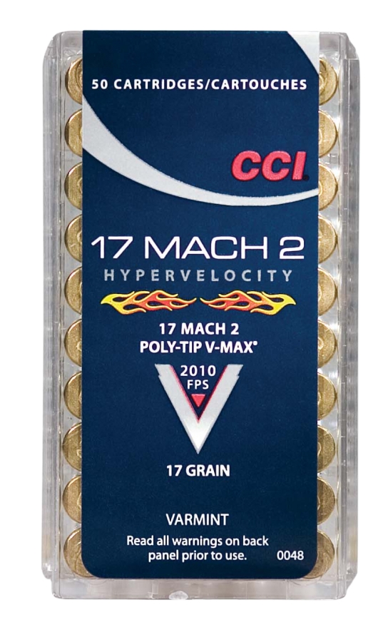 CCI 17 Mach 2 17 Grain V-Max