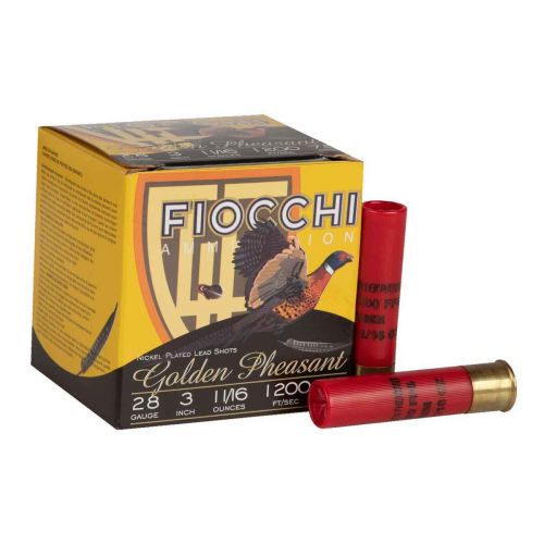 Fiocchi Golden Pheasant 28 Gauge 3 11/16 oz 7.5 Round 25 Bx/10 Cs