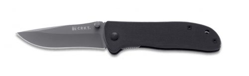 Columbia River Drifter 2.88 Drop Point Plain TiCN 8Cr14MoV SS G10 Black Handle Folding