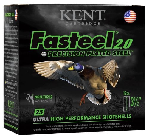 Kent Cartridge Fasteel 2.0 12 GA 3.50 1 3/8 oz 3 Round 25 Bx/ 10 Cs