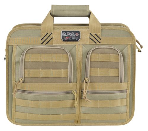 G*Outdoors Tactical Ops Briefcase Tan 1000D Nylon 1 Handgun