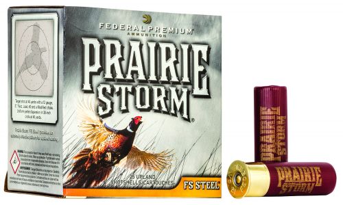 Federal Prairie Storm 12 Gauge 2.75 1 1/8 oz 3 Shot 25 Bx/ 10 Cs