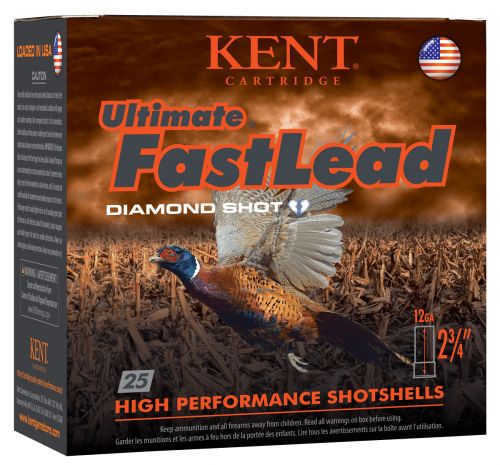 Kent Cartridge Ultimate Fast Lead 12 Gauge 2.75 1 1/2 oz 4 Shot 25 Bx/ 10 Cs