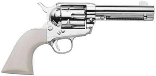 Traditions Frontier Revolver 45 Colt (LC) 4.75 6rd Nickel White PVC Grip