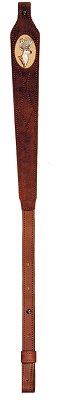 AA&E Leathercraft Suede Padded/Tapered Sling w/Deer Imprint