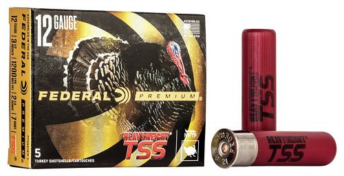 Federal Premium Turkey Heavyweight TSS Non-Toxic Shot 12 Gauge Ammo 3.5 #7 5 Round Box