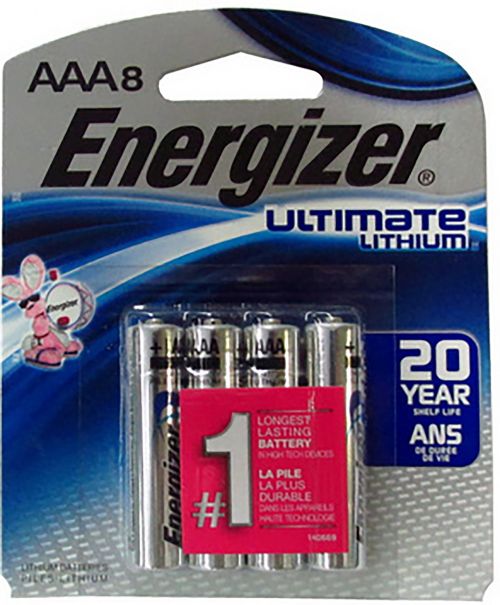 Energizer AAA Ultimate Lithium Batteries (8)