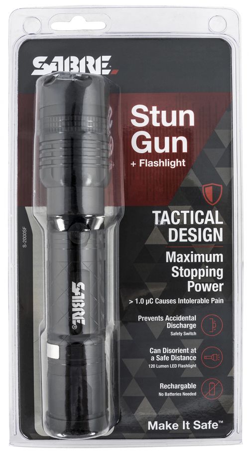 SEC 1.82 UC STUN GUN W/HLSTR&FLASHLIGHT