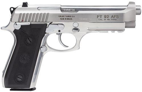 Taurus PT92 9mm 5 Stainless Semi Auto Pistol, 17+1