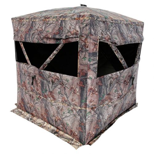 Muddy Prevue 3 Person Ground Blind Portable Mesh Epic Camo