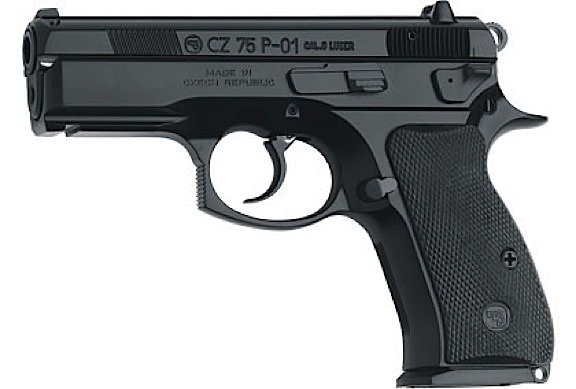 CZ 75 P-01 Compact 9mm 3.75 Black Semi Auto Pistol 15+1