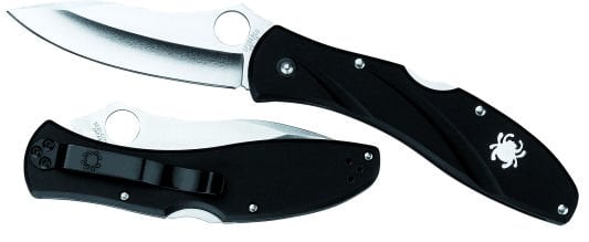 Spyderco Folding Knife w/Plain Edge