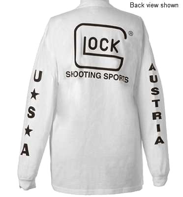 Glock LONG SLV TEE M WHT