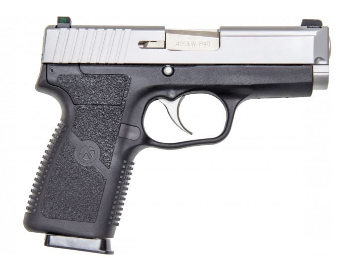 Kahr Arms P 40 S&W 3.60 7+1 Black Matte Stainless Steel Slide Textured Black Polymer Grip Night Sights