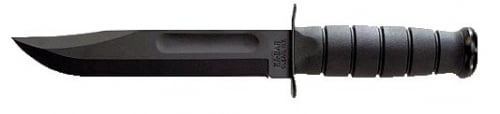 Ka-Bar Fighting/Utility 7 Fixed Clip Point Plain Black 1095 Cro-Van Blade Black Kraton G Handle
