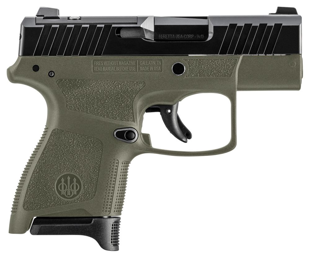 Beretta APX A1 Carry OD Green 9mm Pistol | JAXN927A1 | 8+1 Rounds 