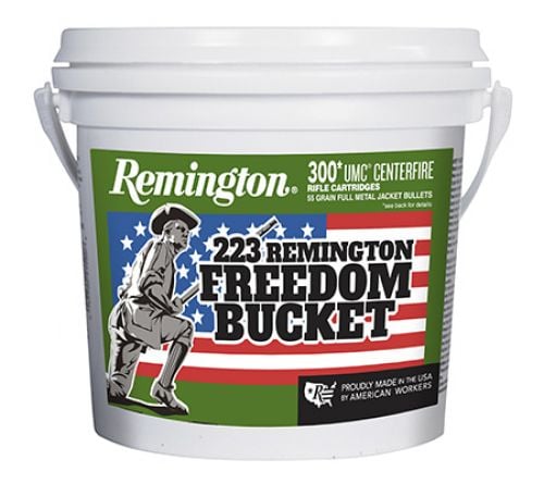 Remington  UMC Freedom Bucket 223 Rem Ammo 55gr  Full Metal Jacket  300rd bucket