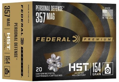 Federal Premium Personal Defense .357 MAG 154 gr Jacketed Hollow Point (JHP) 20 Bx/ 10 Cs