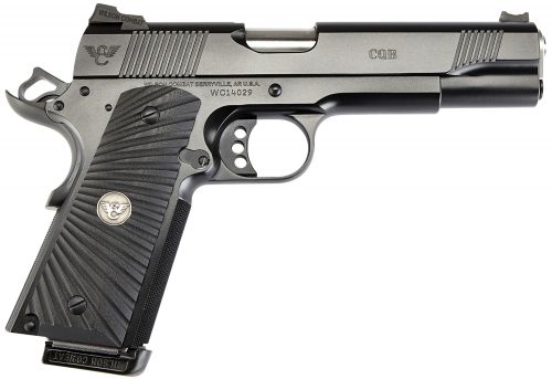 Wilson Combat CQB Full-Size 9mm Luger 5 8+1 Stainless Match Grade Barrel Black Carbon Steel Slide with Front Serrations 