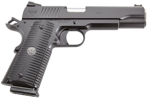 Wilson Combat ACP Full-Size SAO 9mm Luger 5 10+1 Black Armor-Tuff Carbon Steel Frame/Slide Black G10 Eagle Claw Grips A