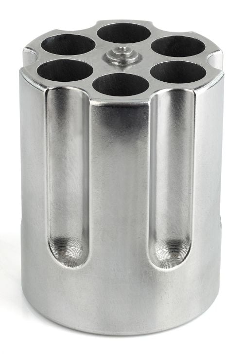 Caliber Gourmet Caliber Gourmet Cylinder Pen Holder Silver Aluminum 3.25 x 2.75 Pistol Cylinder