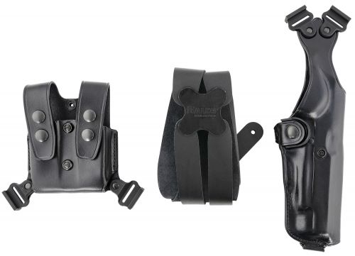 Galco VHS 4.0 Fits Chest Up To 52 Black Leather Shoulder 1911 5 5 S&W SW1911 Ambidextrous Hand