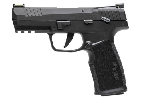 Sig Sauer P322 22 LR Caliber with 4 Threaded Barrel, 20+1 Capacity, Black Finish Picatinny Rail Frame, Serrated/Optic