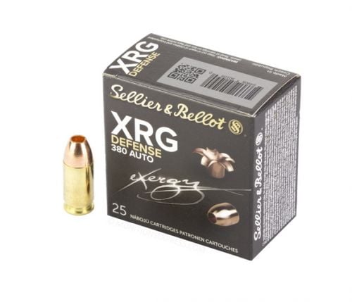 S&B XRG Defense Ammo 380acp 77gr HP  25 round box