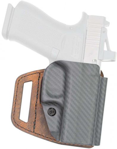 Versacarry VSL211SHD V-Slide OWB Brown Leather/Polymer Belt Slide Fits M&P Shield Right Hand