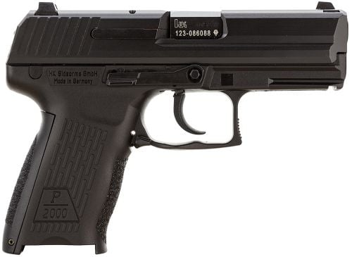 Heckler & Koch H&K P2000 V2 LEM 40 S&W 3.66 12+1 (2) Black Black Steel Slide Black Interchangeable Backstrap Grip