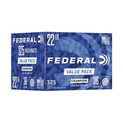 Federal Champion  22LR 36GR  Hollow Point 325rd box