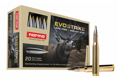 Norma Ammunition (RUAG) 20177342 Dedicated Hunting Evostrike .30-06 139 gr/Polymer Tip Boat Tail, Lead Free 20 Per Box/ 10 Cs