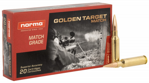 Norma Ammunition (RUAG) 20169292 Match Golden Target 6.5 Creedmoor 143 gr/BTHP 20 Per Box/ 10 Cs