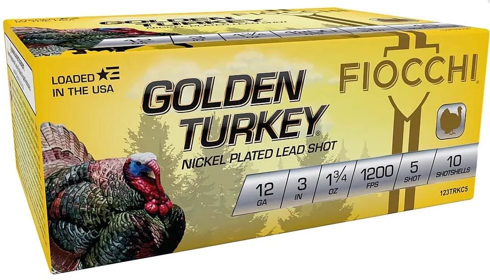 Fiocchi Turkey 12 Ga. 3 1 3/4 oz, #5 Nickel Plated Lead
