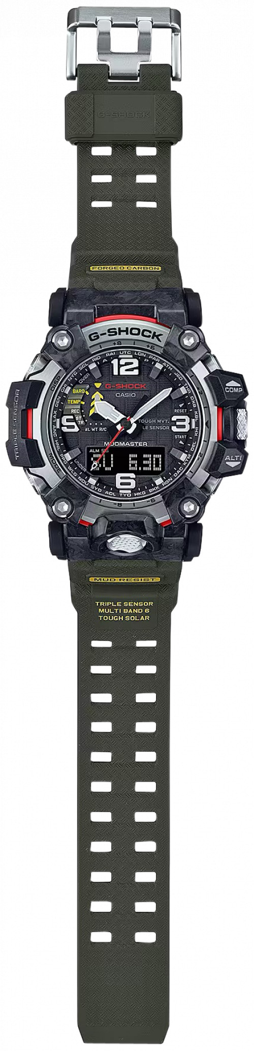 G-shock/vlc Distribution GWG20001A3 G-Shock Tactical MudMaster Keep Time Green Features Digital Compass